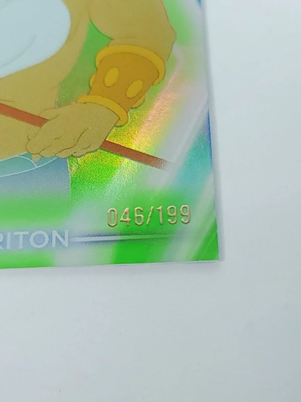 King Triton Topps 2026 Disney Neon Holo Parallel Refractor Limited 046/199 - Picture 2 of 4